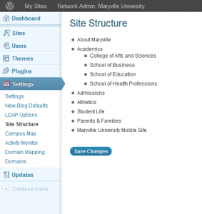Site Structure plugin